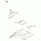 Схема вузла: Інформаційні наклейки для Suzuki DR-Z110