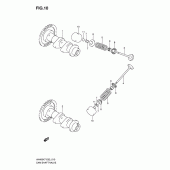Схема вузла: Розподільний вал & Клапан для Suzuki AN400 Burgman (EU analogue of SkyWave)