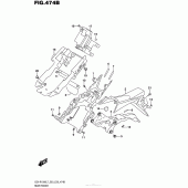 Схема вузла: Rear Fender (Gsx-R1000L7 E28) для Suzuki GSX-R1000