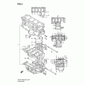 Схема узла: Картер двигателя для Suzuki GSX-R1000