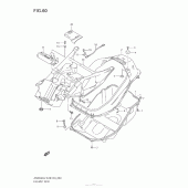 Схема вузла: Багажник для шолома для Suzuki AN650 Burgman (EU analogue of SkyWave)