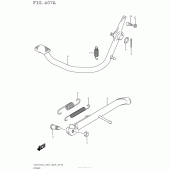 Схема узла: Подставка для Suzuki TU250
