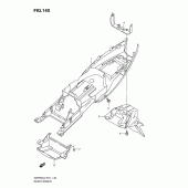 Схема вузла: Заднє крило (Gsf650sul2 e21) для Suzuki GSF650 Bandit S