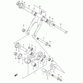 Схема вузла: Важіль прогресії (Model k/l) для Suzuki RMX250