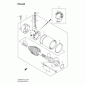Схема вузла: Електричний стартер (Model k8/k9/l0) для Suzuki GSR600