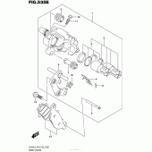 Схема вузла: Передній гальмівний супорт (Vl800Tl5 E33) для Suzuki VL800 Boulevard C50 BOSS