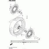 Схема узла: Переднее колесо (Gsx-R1000L6 E03) для Suzuki GSX-R1000