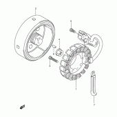 Схема вузла: Статор & Ротор Suzuki VL250 Intruder LC