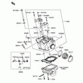 Схема вузла: Головка циліндра для Suzuki RM-Z250