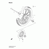 Схема узла: Переднее колесо для Suzuki GZ250 Marauder