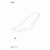 Схема вузла: Сидіння для Suzuki RM125