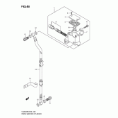 Схема узла: Передний тормозной цилиндр для Suzuki TU250
