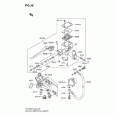 Схема узла: Главный цилиндр сцепления для Suzuki VZ1600 Marauder M1600