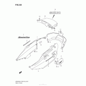 Схема вузла: Бічна кришка для Suzuki AN650 Burgman (EU analogue of SkyWave)