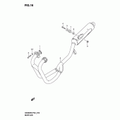 Схема вузла: Вихлопна система для Suzuki GS500