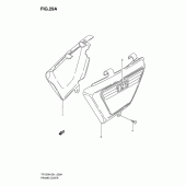 Схема вузла: Бічні панелі (Model w) для Suzuki TF125