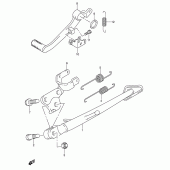 Схема узла: Подставка для Suzuki GSX-R750