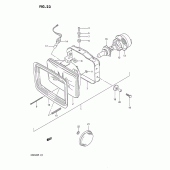Схема вузла: Фара для Suzuki DR650 DR650R