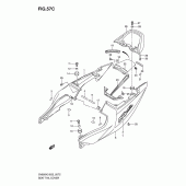 Схема узла: Задний подседельный обтекатель (Sv650k5/uk5) для Suzuki SV650