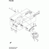 Схема узла: Задний рычаг подвески (Rm-z450l0) для Suzuki RM-Z450
