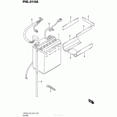 Схема вузла: Акумулятор для Suzuki LS650 Boulevard S40