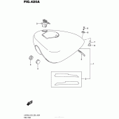 Схема вузла: Паливний бак (Ls650L6 E03) для Suzuki LS650 Boulevard S40