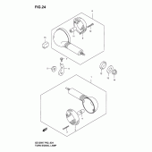 Схема узла: Поворотники для Suzuki GZ125 Marauder