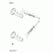 Схема узла: Распредвал & Клапан для Suzuki AN400 Burgman (EU analogue of SkyWave)
