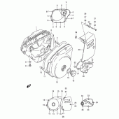 Схема узла: Крышки картера для Suzuki LS650 Savage