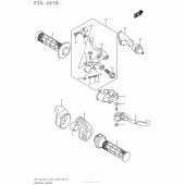 Схема узла: Ручки руля для Suzuki RM-Z250