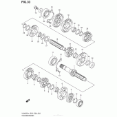 Схема вузла: Трансмісія для Suzuki VL800 Boulevard C50 BOSS