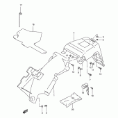 Схема вузла: Заднє крило для Suzuki DR200 DR200SE