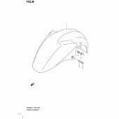 Схема узла: Переднее крыло для Suzuki UH200 Burgman