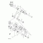 Схема вузла: Важіль прогресії (Model k) для Suzuki RM125