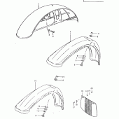 Схема узла: Переднее крыло для Suzuki TS125