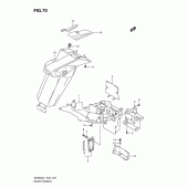 Схема узла: Заднее крыло (Sv650sl1 e2) для Suzuki SV650