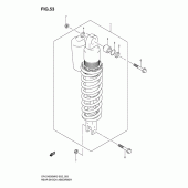 Схема узла: Задний амортизатор для Suzuki DR-Z400 DR-Z400SM