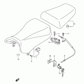 Схема вузла: Сидіння (Sv1000sk3/s1k3/s2k3) для Suzuki SV1000