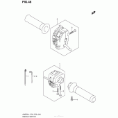 Схема вузла: Пульт керування кермовим (An650L4 E03) для Suzuki AN650 Burgman (EU analogue of SkyWave)