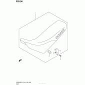 Схема узла: Сиденье для Suzuki DR650 DR650SE