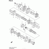 Схема узла: Трансмиссия для Suzuki VL800 Boulevard C50T