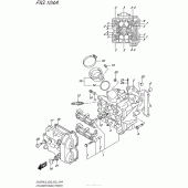Схема вузла: Головка циліндра (передня) для Suzuki DL650 V-Strom