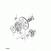 Схема узла: Привод стартера для Suzuki GS1000
