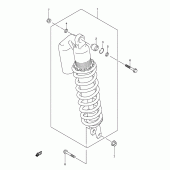 Схема вузла: Задній амортизатор для Suzuki DR-Z400 DR-Z400S