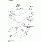 Схема узла: Топливный бак (Vz800L5 E28) для Suzuki VZ800 Boulevard M50