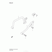 Схема вузла: Rear Grip (Dr650Sel3 E33) для Suzuki DR650 DR650SE
