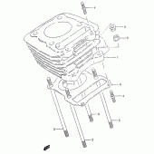 Схема вузла: Циліндр для Suzuki GZ125 Marauder