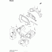 Схема вузла: Meter Panel (An650L4 E03) для Suzuki AN650 Burgman (EU analogue of SkyWave)