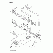 Схема узла: Копирный вал & Вилки & Вал переключения для Suzuki VLR1800 Intruder C1800R/ Boulevard C109R