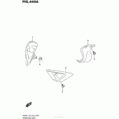 Схема узла: Верхняя накладка рамы для Suzuki SV650